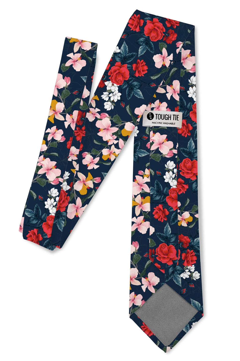 Tough Apparel - Blue Tropic Tie: 2.5" Slim/Skinny Tie - Rust & Refined