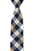 Tough Apparel - Duke Gold and Navy Gingham Tie - Rust & Refined