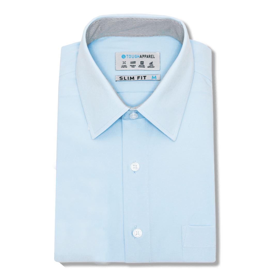 tough apparel dress shirts Hustle Shirt - Short Sleeve - Blue
