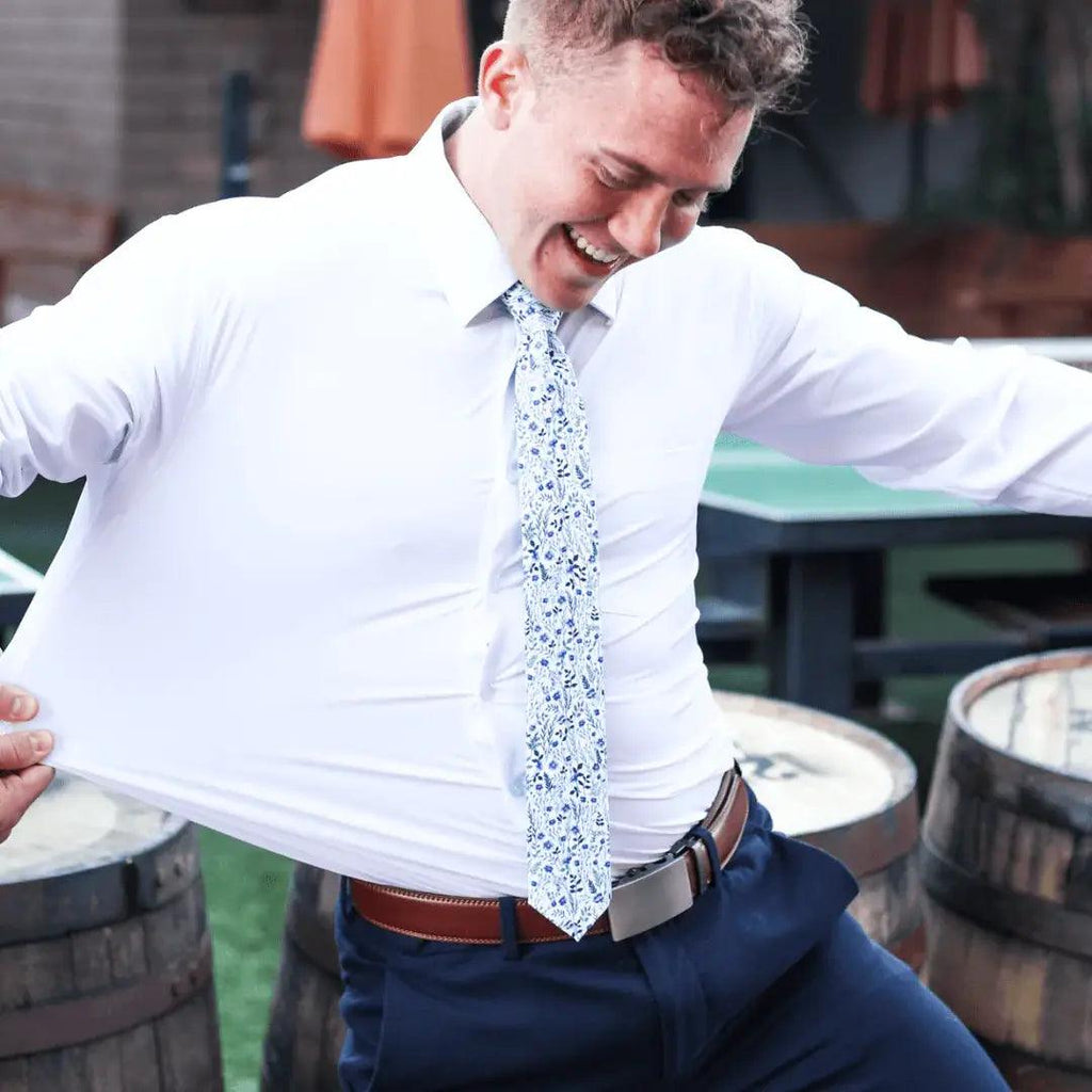 Tough Apparel Hustle Performance Dress Shirt - Rust & Refined