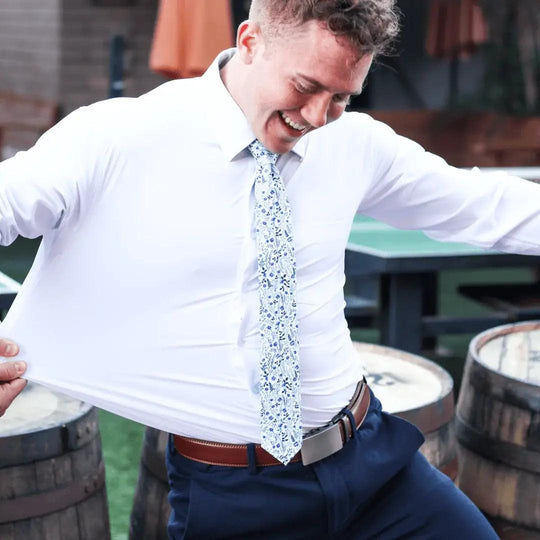 Tough Apparel Hustle Performance Dress Shirt - Rust & Refined