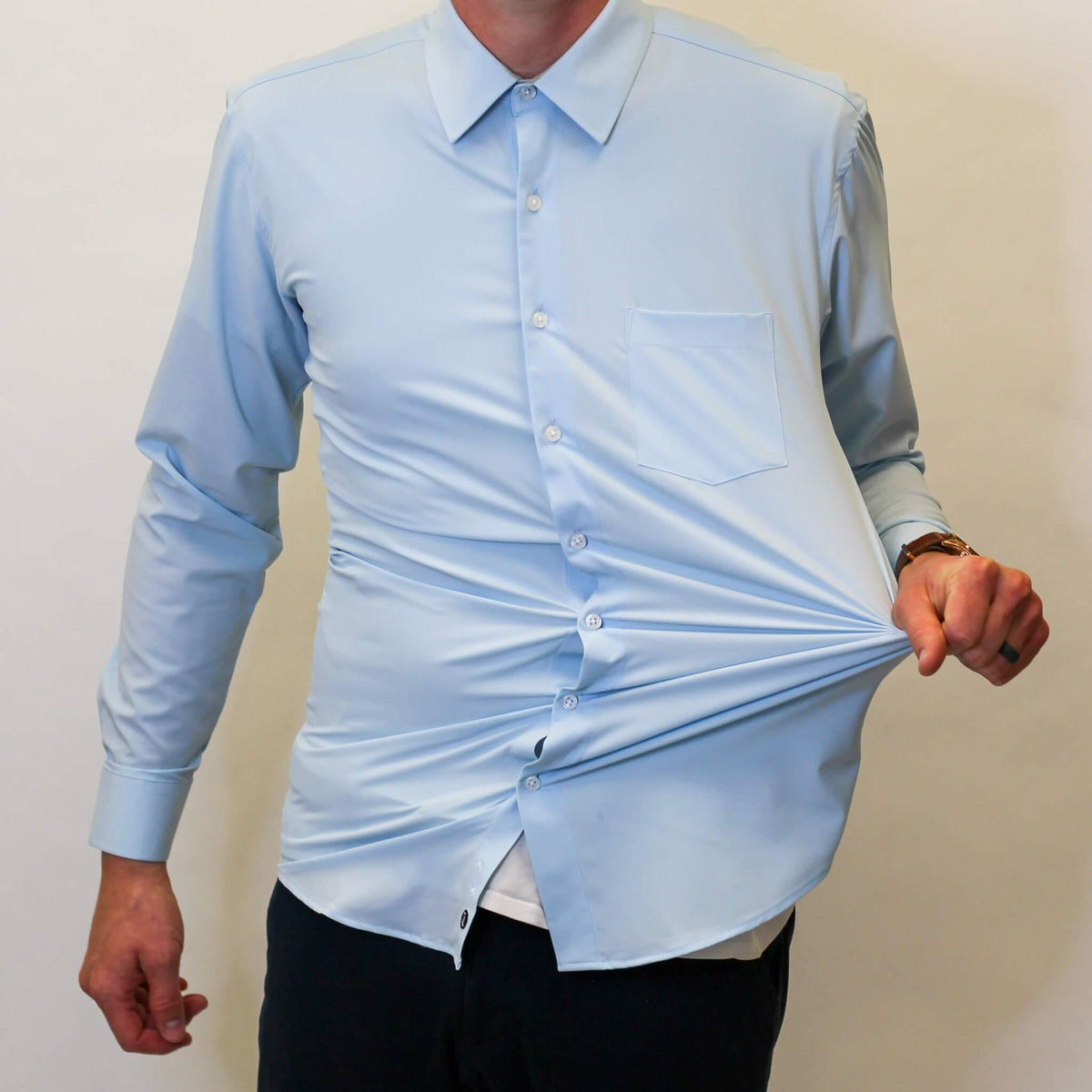 Tough Apparel Hustle Performance Dress Shirt - Rust & Refined