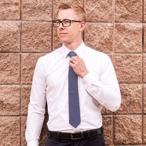 Tough Apparel Hustle Performance Dress Shirt - Rust & Refined