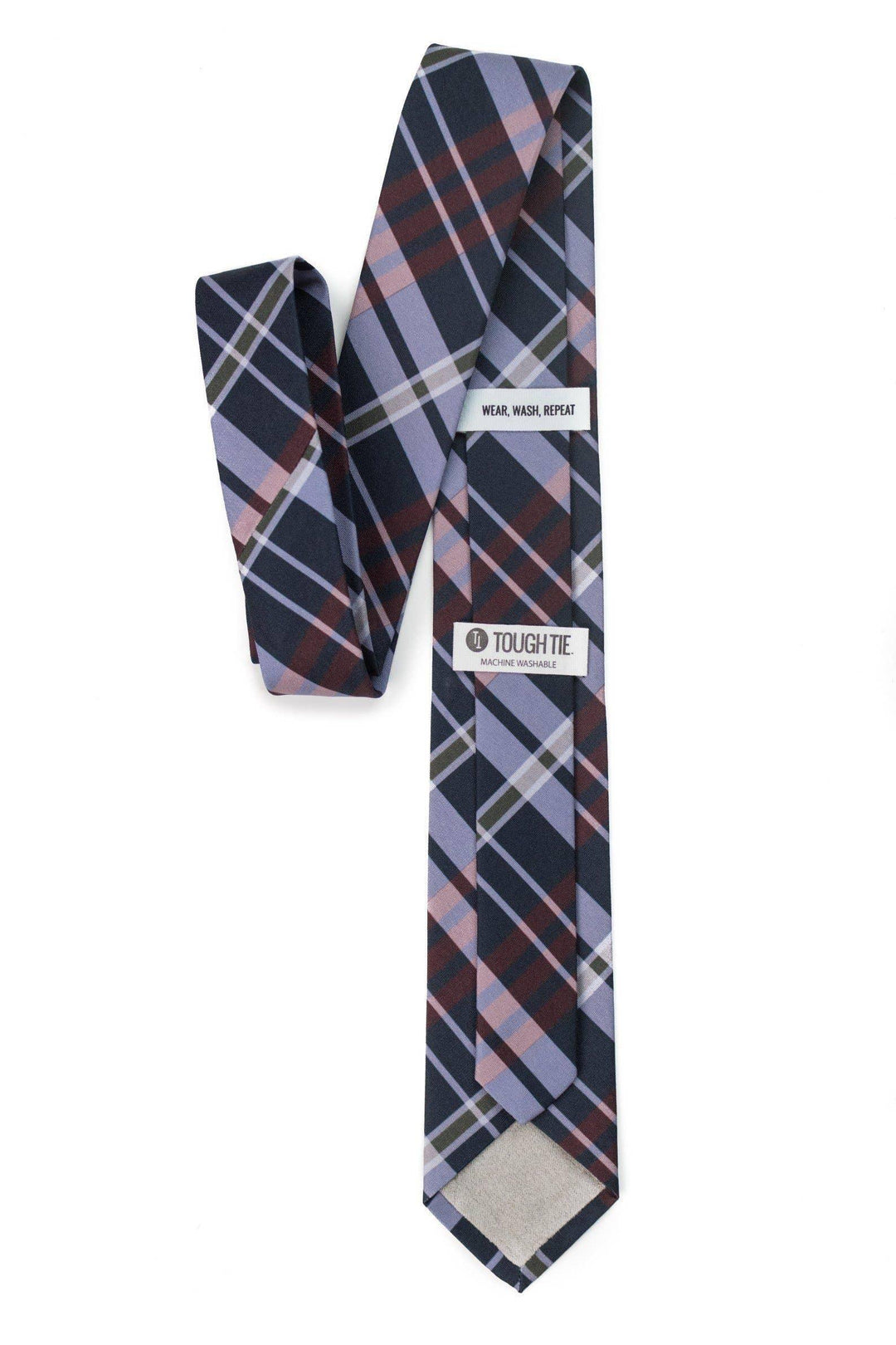 Tough Apparel - Kevin Navy and Red Plaid Tie - Rust & Refined
