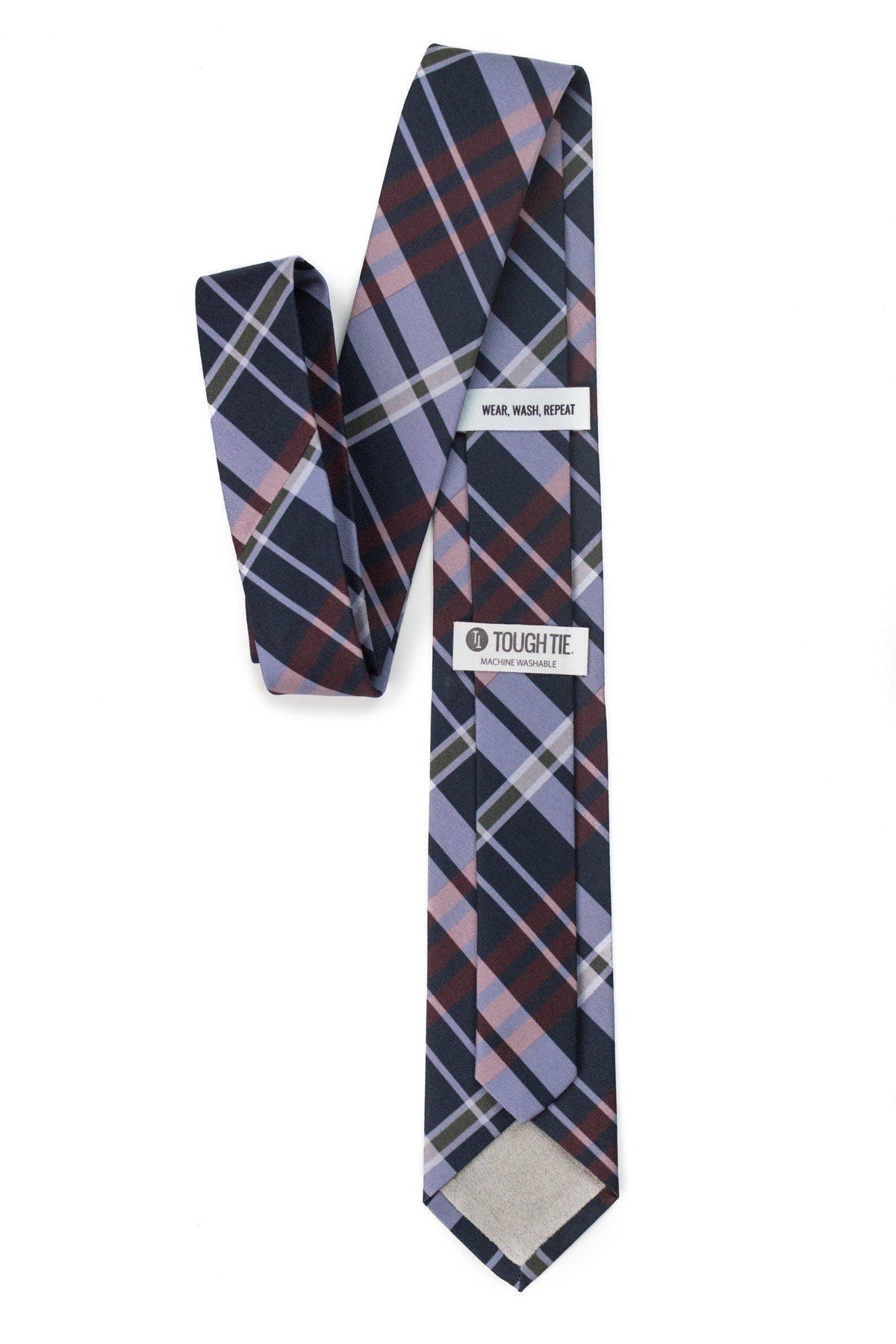 Tough Apparel - Kevin Navy and Red Plaid Tie - Rust & Refined