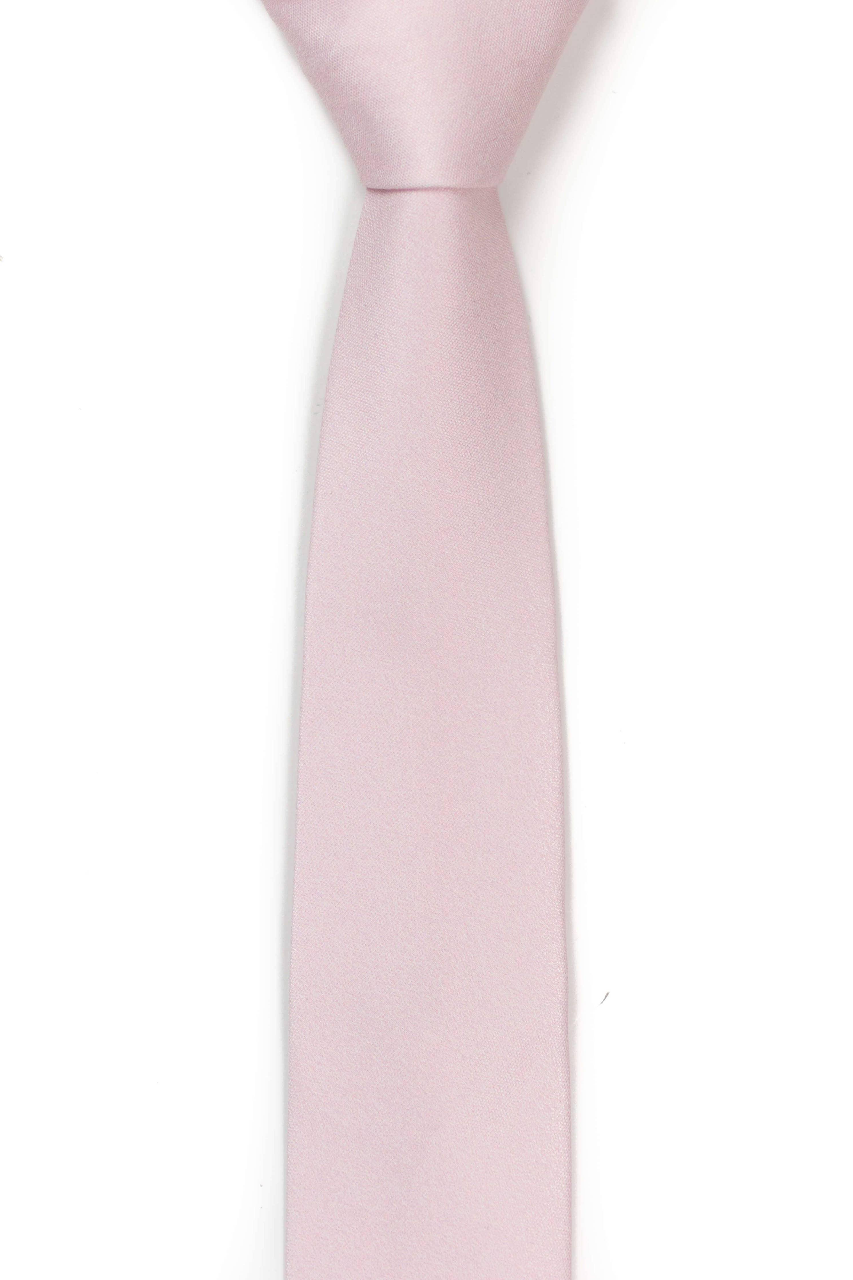 Tough Apparel - OMG - Blush Pink Tie: 2.5" Slim/Skinny Tie - Rust & Refined