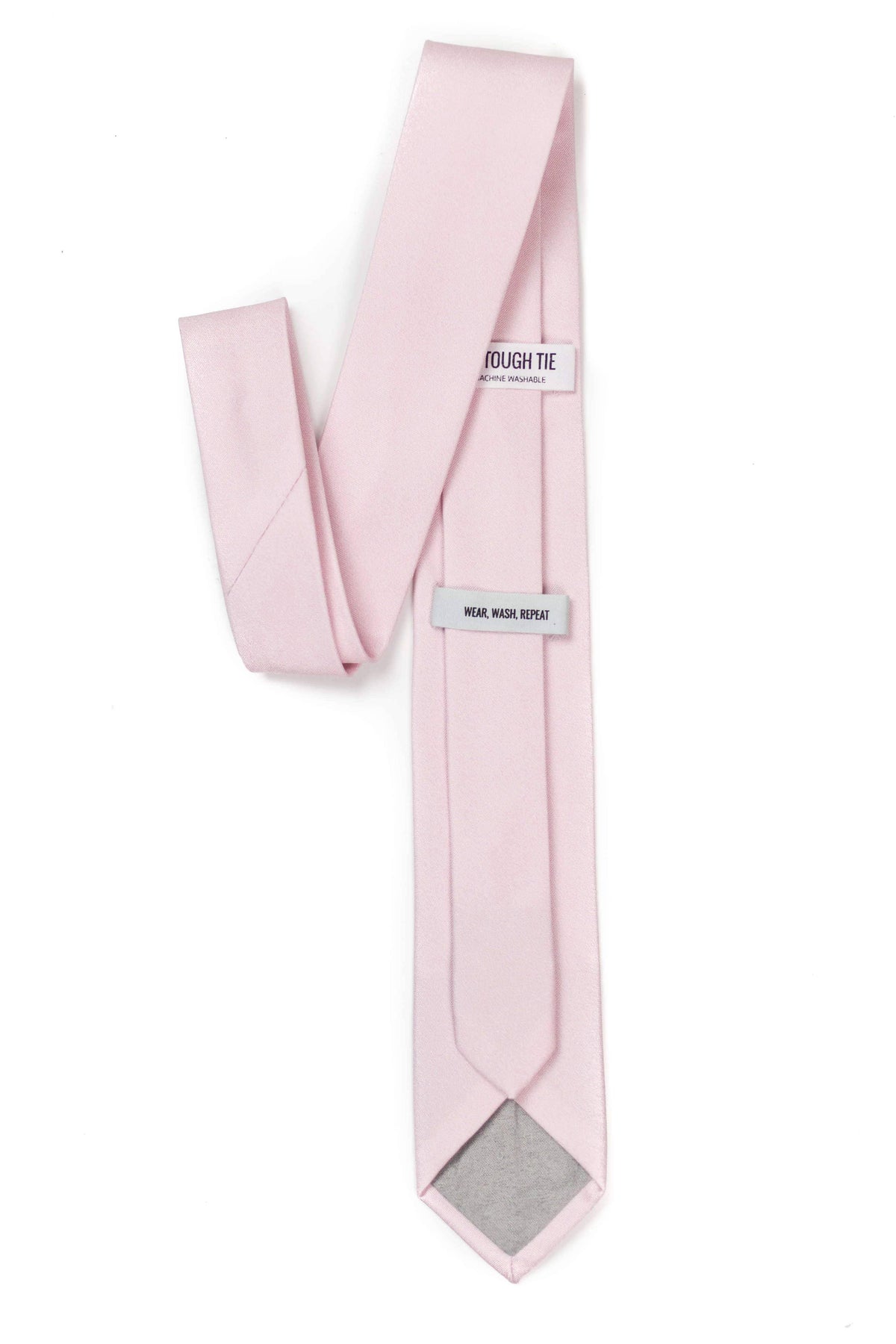 Tough Apparel - OMG - Blush Pink Tie: 2.5" Slim/Skinny Tie - Rust & Refined