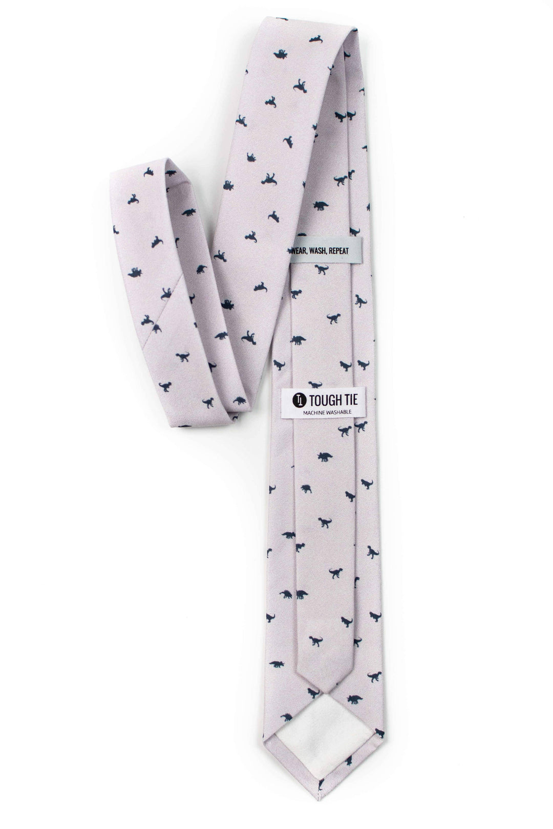Tough Apparel - Spike - Cream Dinosaur Tie: 3.25" Standard Tie - Rust & Refined
