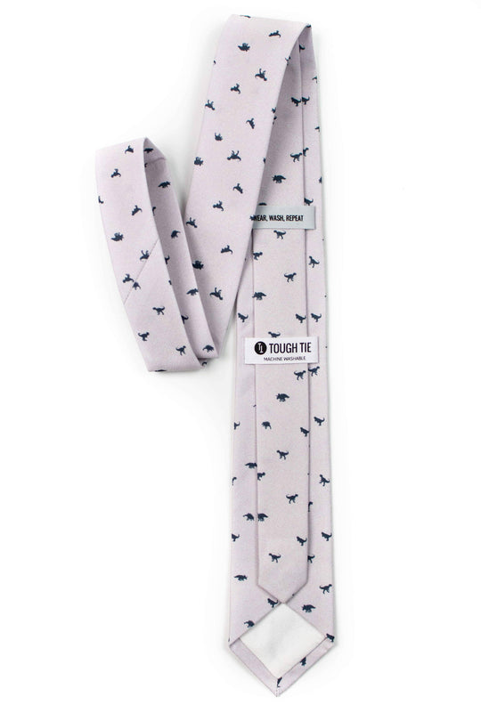 Tough Apparel - Spike - Cream Dinosaur Tie: 3.25" Standard Tie - Rust & Refined