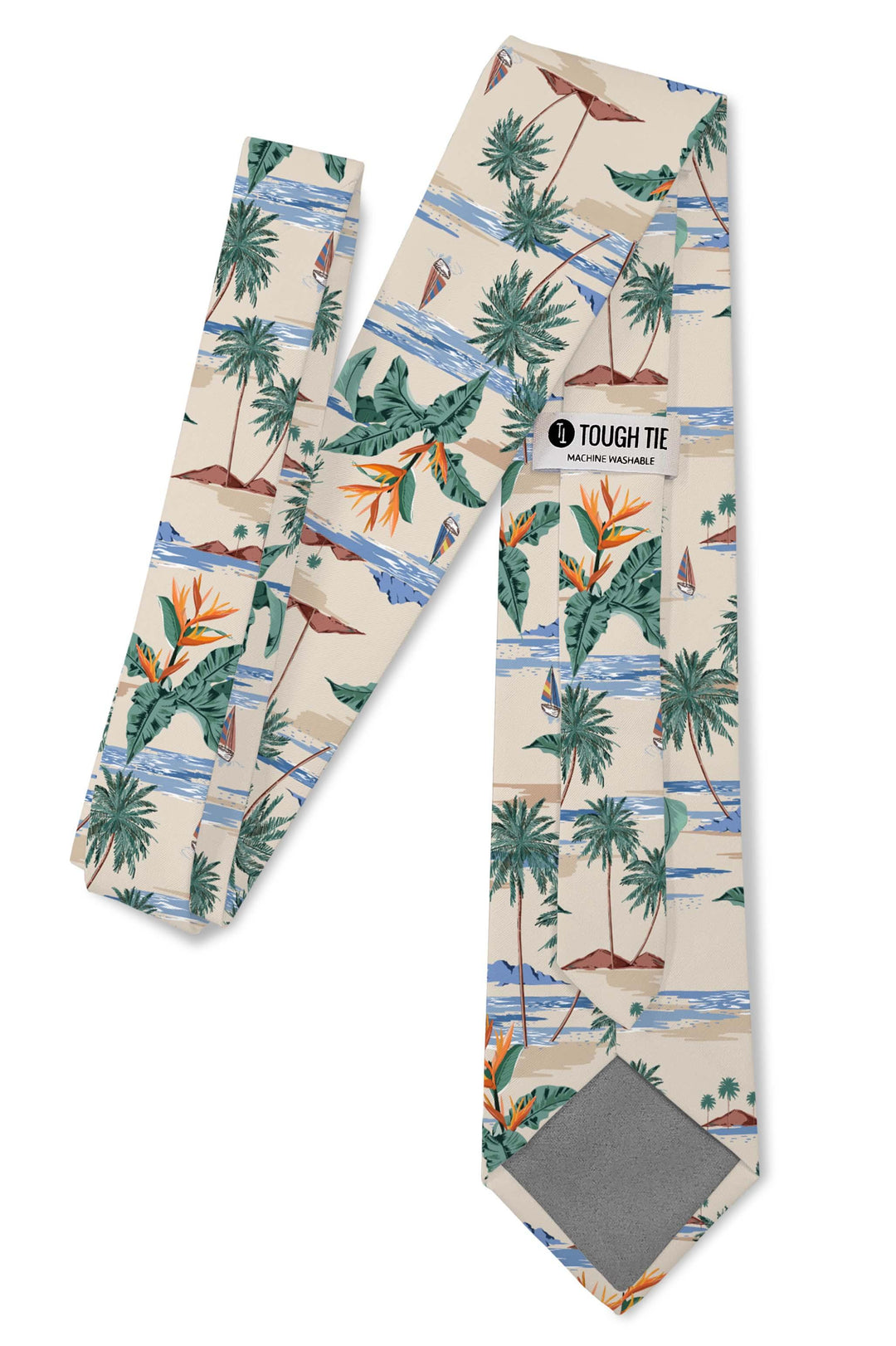 Tough Apparel - Stuart Magnum - Tan Vintage Island Tie: 3.25" Standard Tie - Rust & Refined