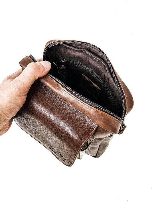 Travel Leather Satchel - Brown - Rust & Refined