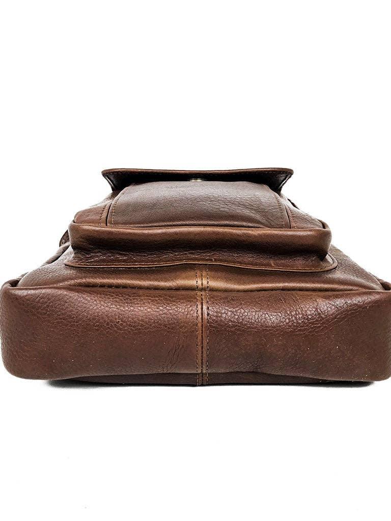 Travel Leather Satchel - Brown - Rust & Refined