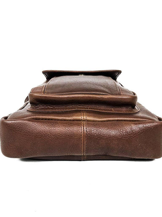 Travel Leather Satchel - Brown - Rust & Refined