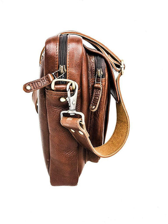 Travel Leather Satchel - Brown - Rust & Refined